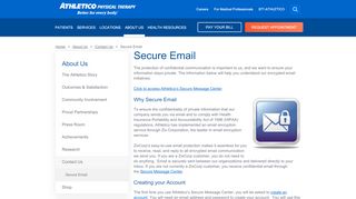 
                            4. Secure Email - Athletico