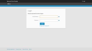 
                            10. Secure Firm Portal - Login