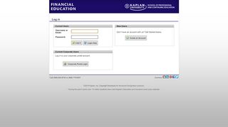 
                            3. Secure Login - kfeducation.com - Kaplan Financial Education