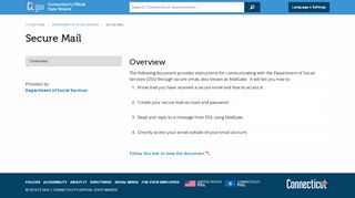
                            4. Secure Mail - CT.gov