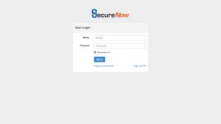 
                            6. Secure Now - Login