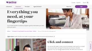 
                            3. Secure Online Benefits Management – Employers | Aetna