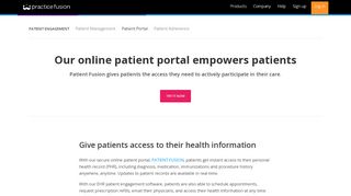 
                            3. Secure Online Patient Portal | Practice Fusion