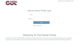 
                            2. Secure Owner Portal Login - CONDOCafé
