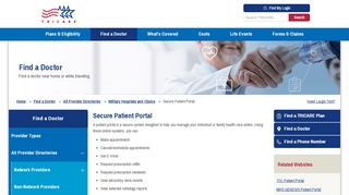 
                            6. Secure Patient Portal | TRICARE