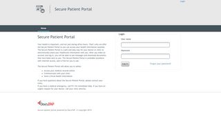 
                            10. Secure Patient Portal