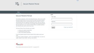 
                            1. Secure Patient Portal