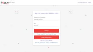 
                            4. Secure PIN Entry - Kogan Mobile