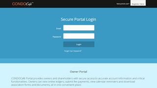 
                            4. Secure Portal Login - CONDOCafé