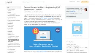 
                            4. Secure Remember Me for Login using PHP Session and ...