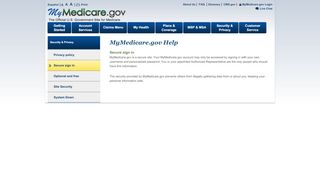 
                            6. Secure sign in - MyMedicare.gov