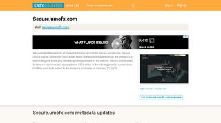 
                            5. Secure Umofx (Secure.umofx.com) - Home