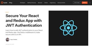 
                            9. Secure Your React and Redux App with JWT Authentication - Auth0