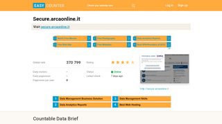
                            7. Secure.arcaonline.it: Login - ARCA Collocatori - Easy Counter