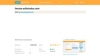 
                            7. Secure.eclinicalos.com: IBM Clinical Development
