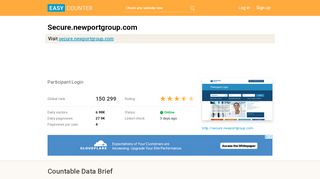 
                            4. Secure.newportgroup.com: Participant Login - Easy Counter
