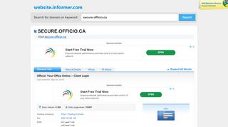 
                            4. secure.officio.ca at WI. Officio! Your Office Online :: Client Login