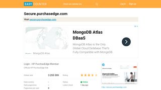
                            7. Secure.purchasedge.com: Login - HP PurchasEdge Member