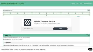 
                            9. Securesafeaccess.com has two IP numbers. The IP numbers ...