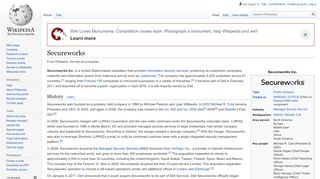 
                            2. Secureworks - Wikipedia