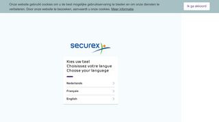 
                            2. Securex | Kies uw taal / Choisissez votre langue / …