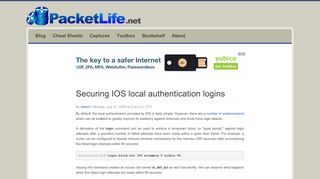 
                            9. Securing IOS local authentication logins - PacketLife.net