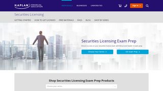 
                            2. Securities Licensing Exam Prep | Kaplan Financial Education