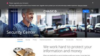 
                            6. Security Center | Privacy & Security | Chase.com