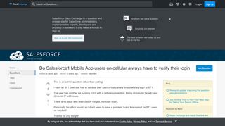 
                            4. security - Do Salesforce1 Mobile App users on cellular always have ...