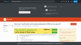 
                            6. security - How can I audit users and access attempts to SSH on my ...