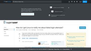 
                            9. security - How do I get Linux to notify me about failed login ...