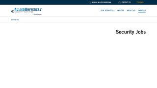 
                            9. Security Jobs in Canada | Hiring | Allied Universal