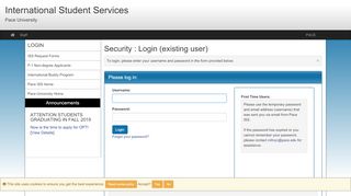 
                            6. Security > Login (existing user) > International …
