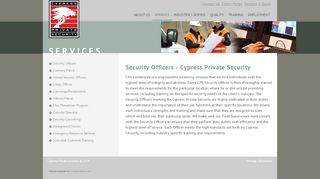 
                            1. Security Officers - Cypress Private Security