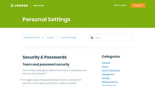 
                            8. Security & Passwords – Jobber Help Center