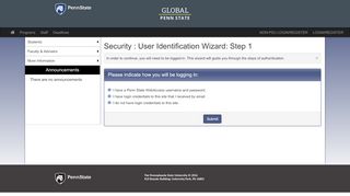 
                            2. Security > User Identification Wizard - Education Abroad - Penn State ...