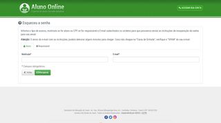 
                            2. SEDUC: Aluno Online - usuario