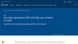 
                            8. See what questions APS will help you answer in 2019 | EAB ...