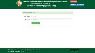 
                            7. Seed Department Login - Seed Stock TN