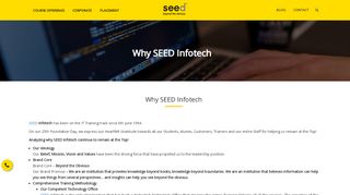 
                            3. SEED Infotech Ltd - Why SEED Infotech