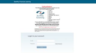 
                            5. SeeWhy Financial Learning: Login