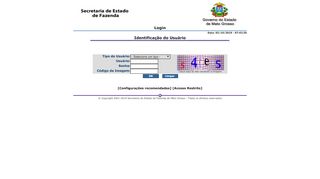 
                            3. SEFAZ - MT ::. Sistema de Informações Fazendárias - Login