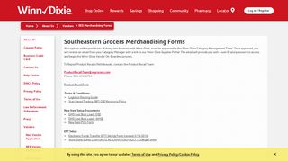 
                            8. SEG Merchandising Forms - Winn-Dixie