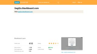 
                            1. Segi2u.blackboard.com: Blackboard Learn - Easy Counter