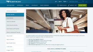 
                            4. Select Benefits | Amtrak Guest Rewards