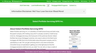 
                            11. Select Portfolio Servicing Inc. (SPS) | Mortgage Solutions