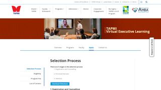 
                            9. Selection Process | TAPMI Virtual Programs