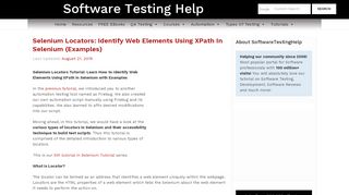 
                            4. Selenium Locators: Identify Web Elements Using XPath in Selenium