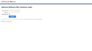 
                            3. Selerant Software SRL Customer Login - NetSuite