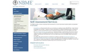 
                            9. Self Assessment Services | NBME